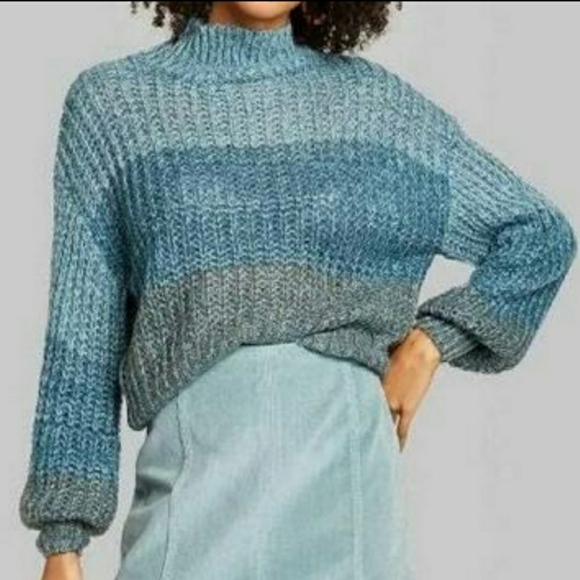 wild fable Sweaters - New! Wild Fable Teal Color Block Sweater Size L